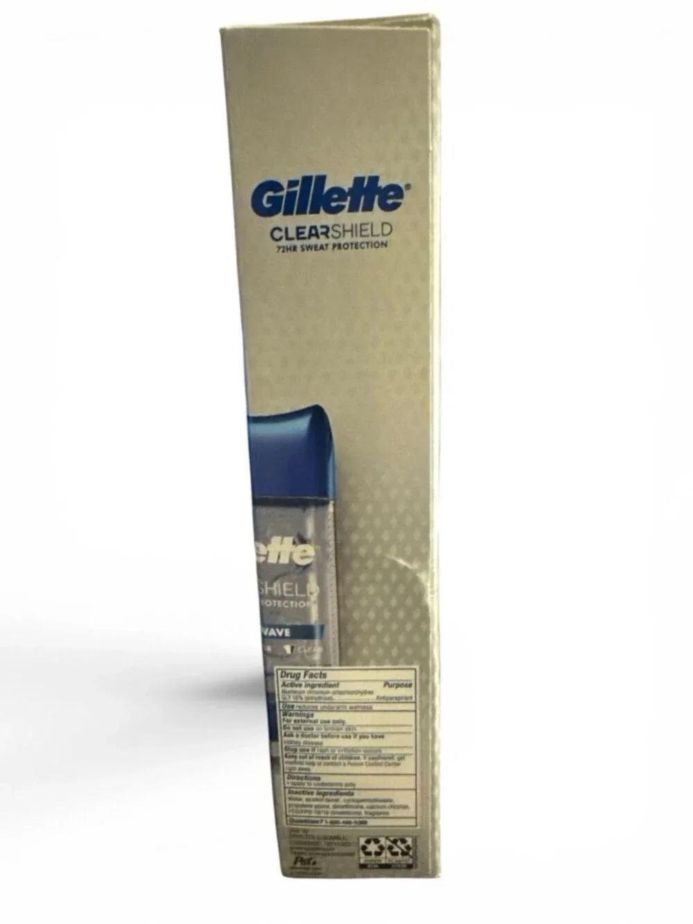 Gillette Cool Wave Clearshield Gel Men Deodorant 72HR Protection 3.8 oz Set 5
